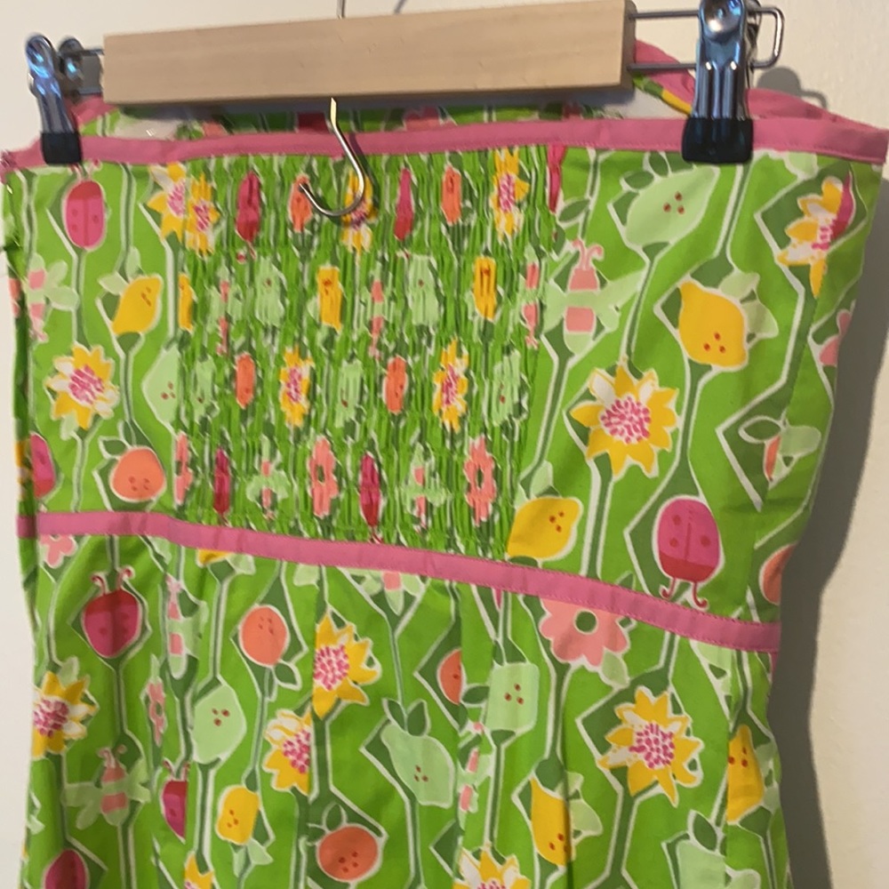 Lilly Pulitzer strapless wrap dress A-Maze-Ing - Picture 4 of 9